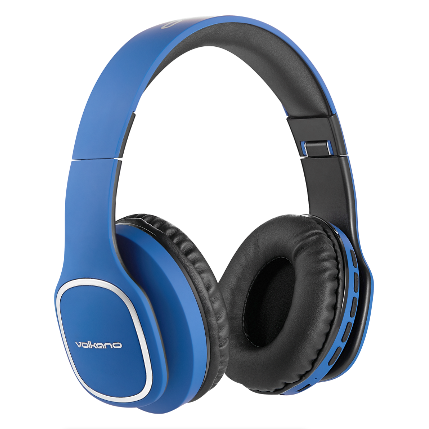 Volkano Bluetooth Wireless Headphones | Phonic Series - Blue