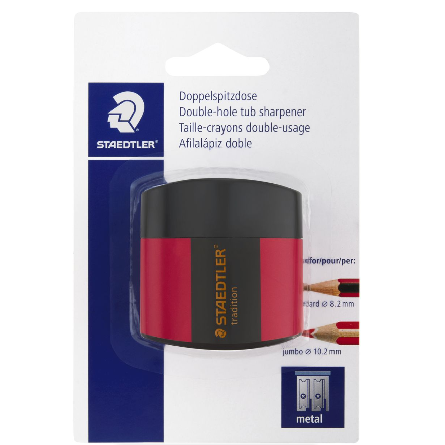 STAEDTLER Tradition Double-Hole Tub Sharpener