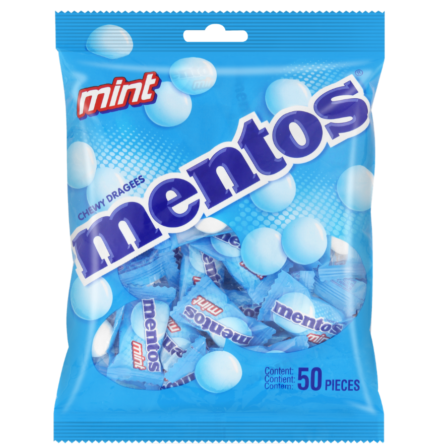 Mentos Mono Bag Mint - 50 Pieces